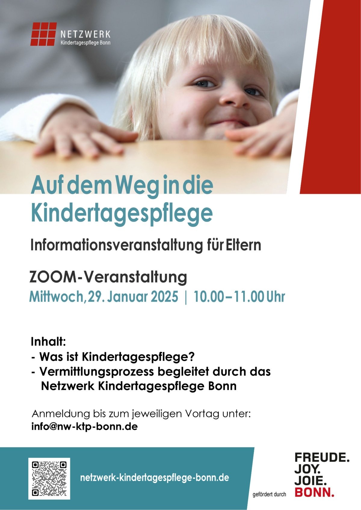 Elterninfoveranstaltung Auf dem Weg in die Kindertagespflege