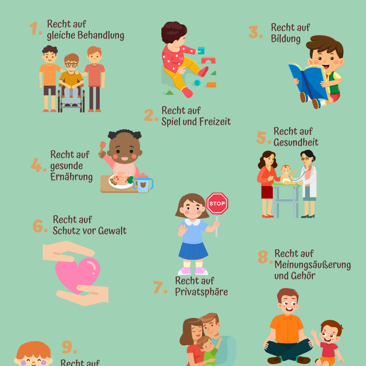 Poster Kinderrechte in der Kindertagespflege